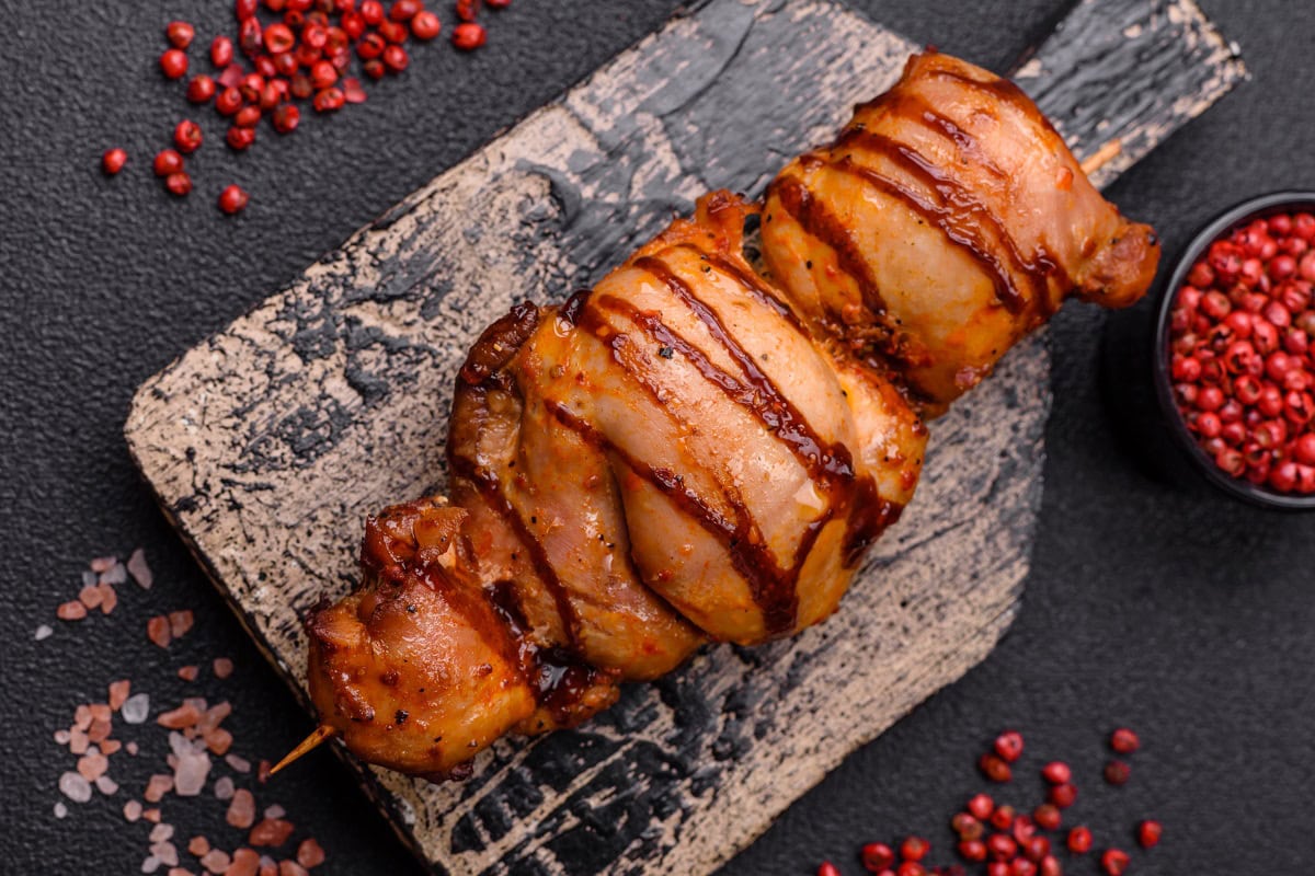 12 Dinner Recipes That Look Fancy But Take 20 Minutes or Less delicious kebab of chicken or pork meat with salt 2024 12 13 09 15 22 utc