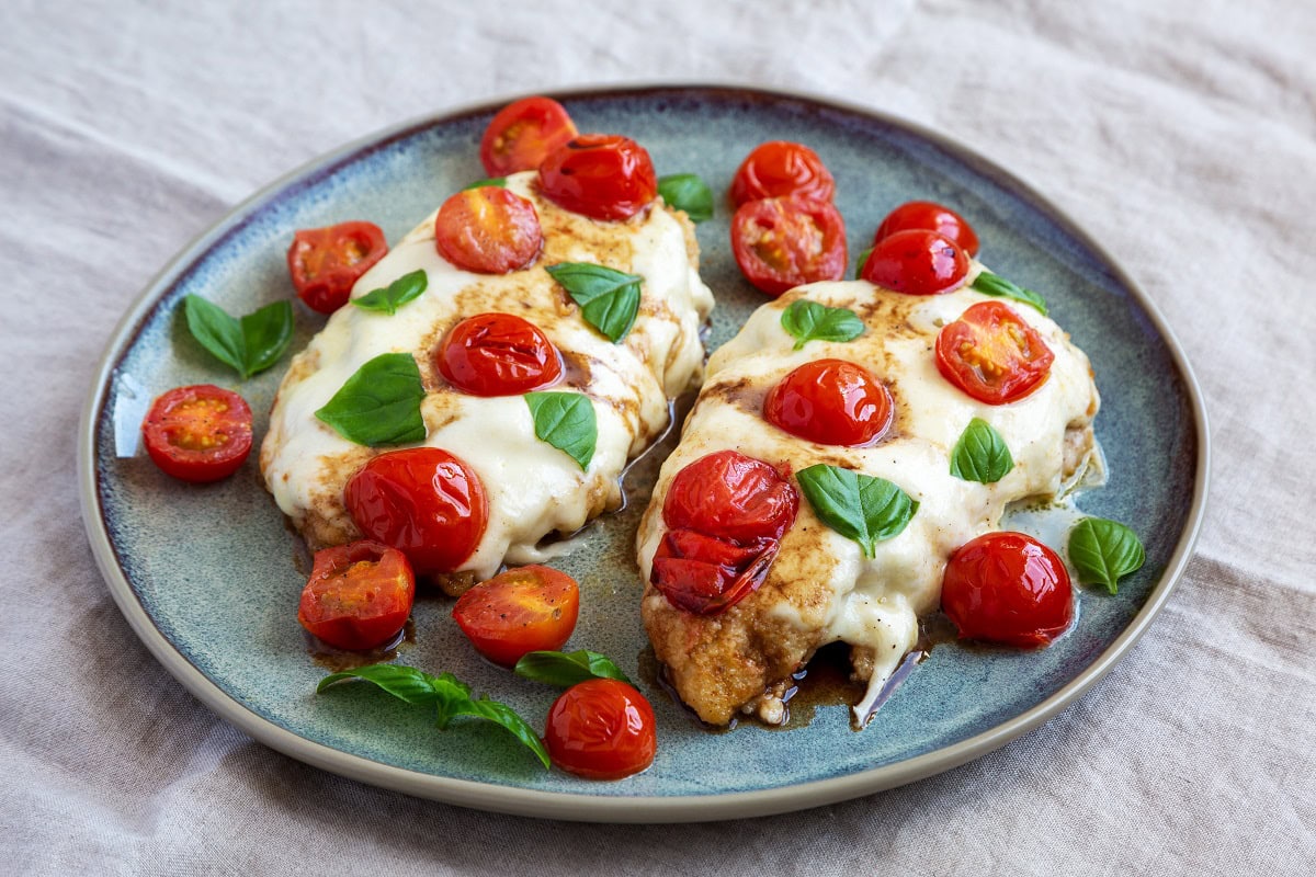 12 Dinner Recipes That Look Fancy But Take 20 Minutes or Less homemade caprese chicken parmesan with tomato moz 2024 10 21 12 04 33 utc