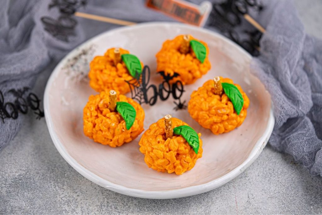 Halloween Rice Krispie Treats Recipe Pumpkin Rice Krispie Treats