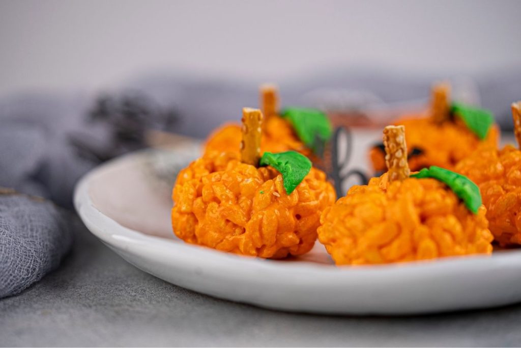 Halloween Rice Krispie Treats Recipe Pumpkin Rice Krispie Treats 2