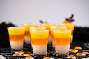 Halloween Jello Shots Recipe (Candy Corn) halloween jello shots