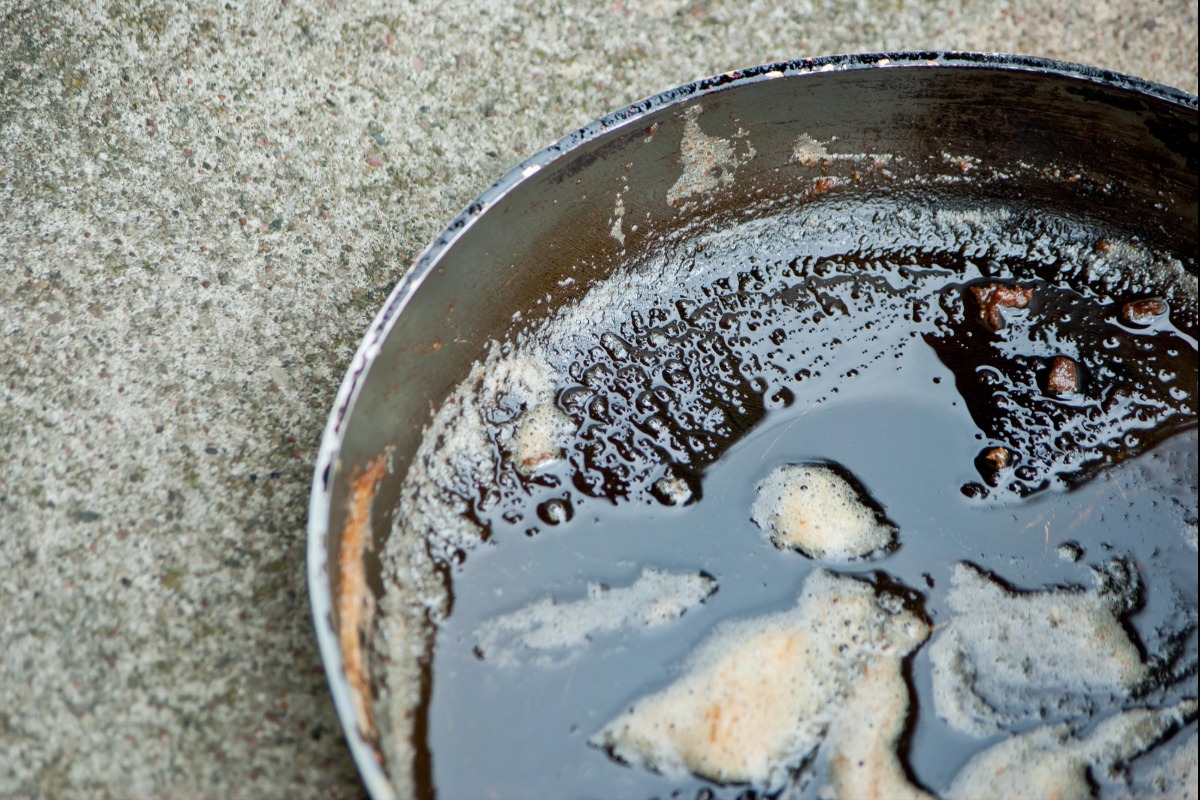 how to clean a burnt pot